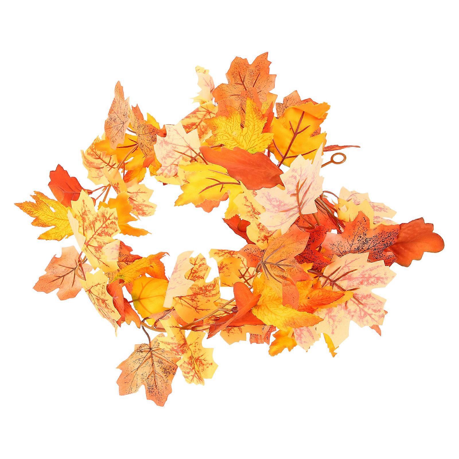 Autumn Decor Artificial Cane for Decoration 3Pcs Maple Leaf Vine
