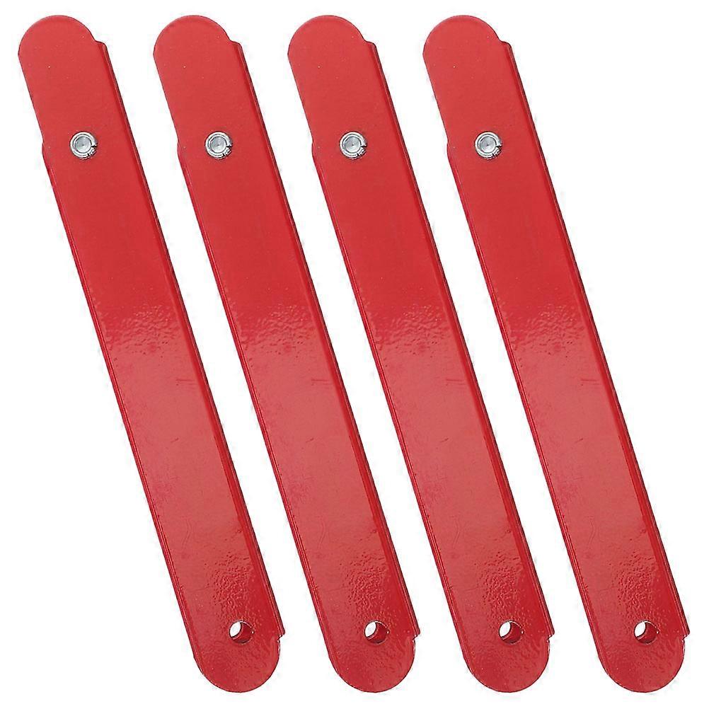 Folding Ladder Hinge Replacement Metal Ladder Hinge Kit 4Pcs Red Color