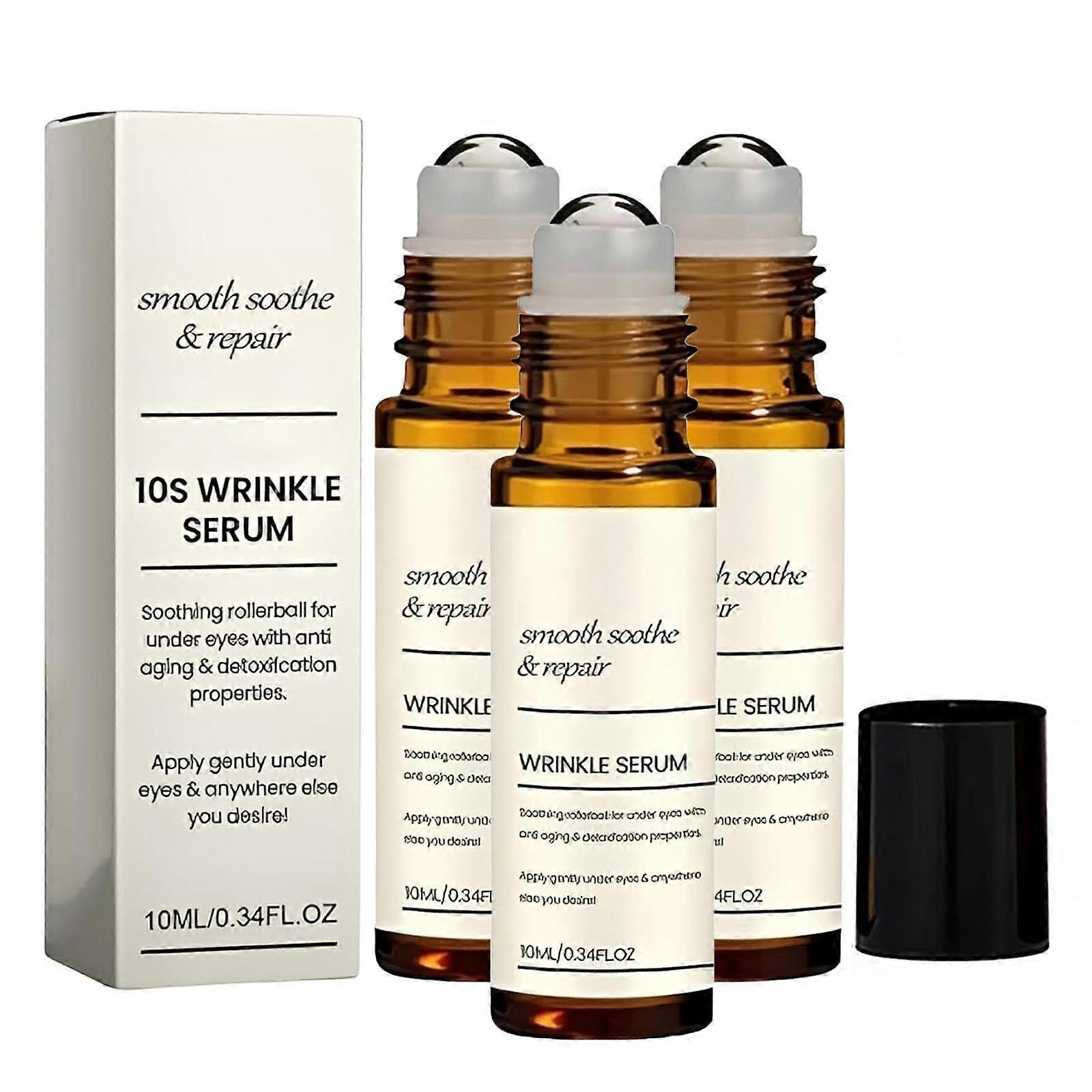 Anti Wrinkle Serum 3pcs with Massage Applicator Instant Lifting Effect and Deep Hydration Boost