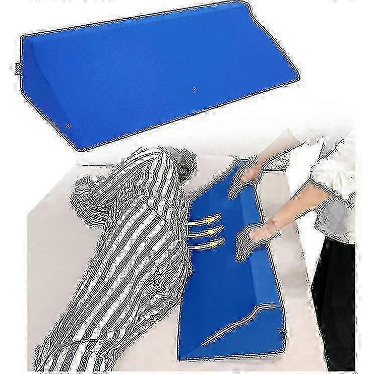 Ergonomic foam pillow for sleeping, wedge design for back support