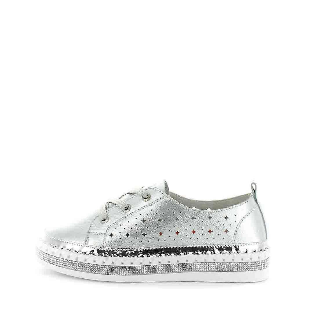 Just Bee Women's Casini Silver 39Eu Flats