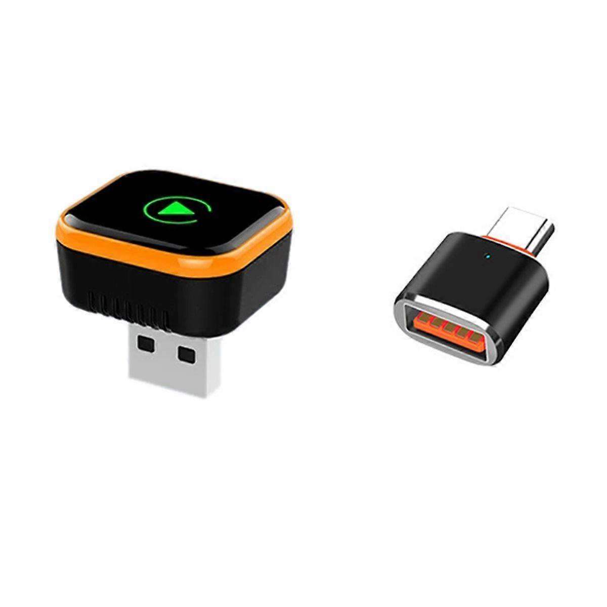 2in1 Mini Wireless Carplay Adapter Android AUTO Smart AI Box WiFi & Bluetooth5.0+Voice Control Wired