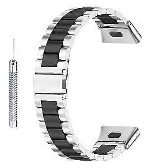 For Xiaomi Redmi Watch 3/Mi Watch Lite 3 Watch Band 3 Beads Stainless Steel Metal Strap with Case+To
