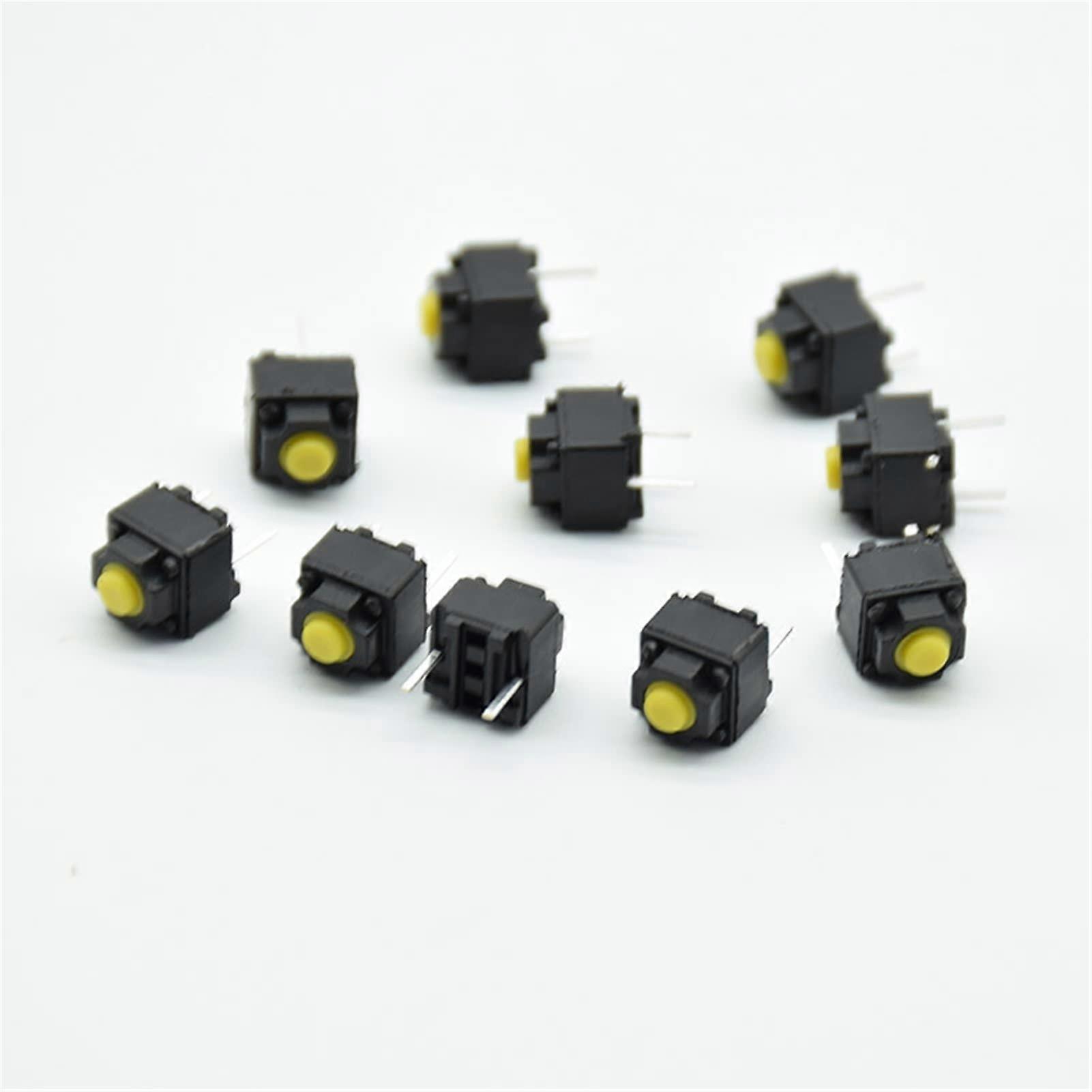 10pcs 6x6x7.3mm Micro Switch for Mouse,  Precision Silent Button Replacement, Easy DIY Installation