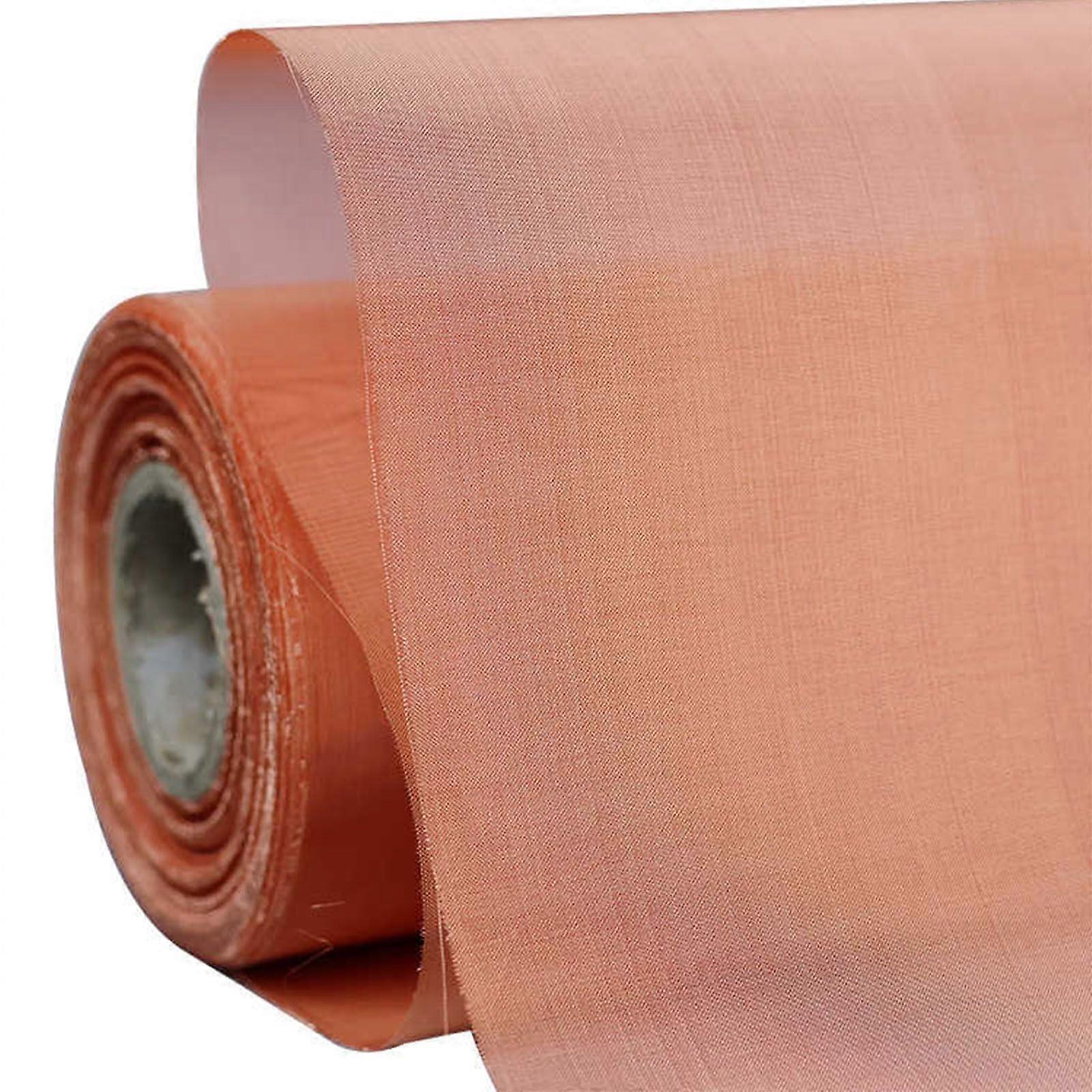 Pure Copper Mesh Screen Roll 100x50cm Rustproof Flexible 80 Mesh for Vents DIY Shielding Filter