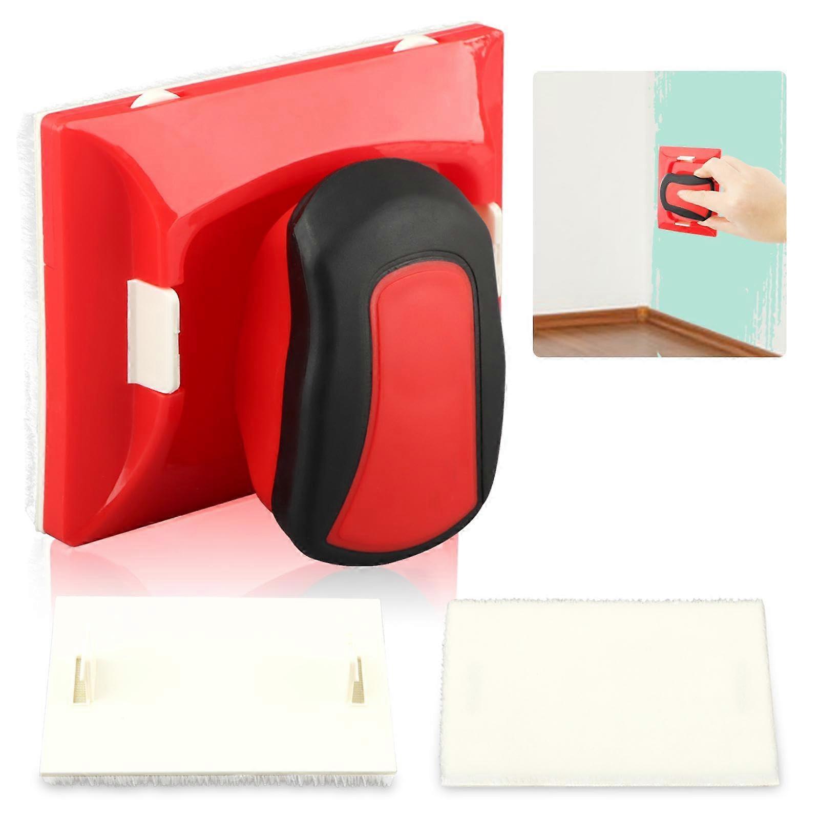 Paint Edger with Rotatable Grip and 2 Pads for Precise Wall and Ceiling Edge Painting