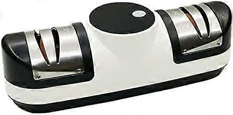 Electric Knife Sharpener USB Rechargeable Dual Slots for Kitchen Knives and Scissors Ref: 6840