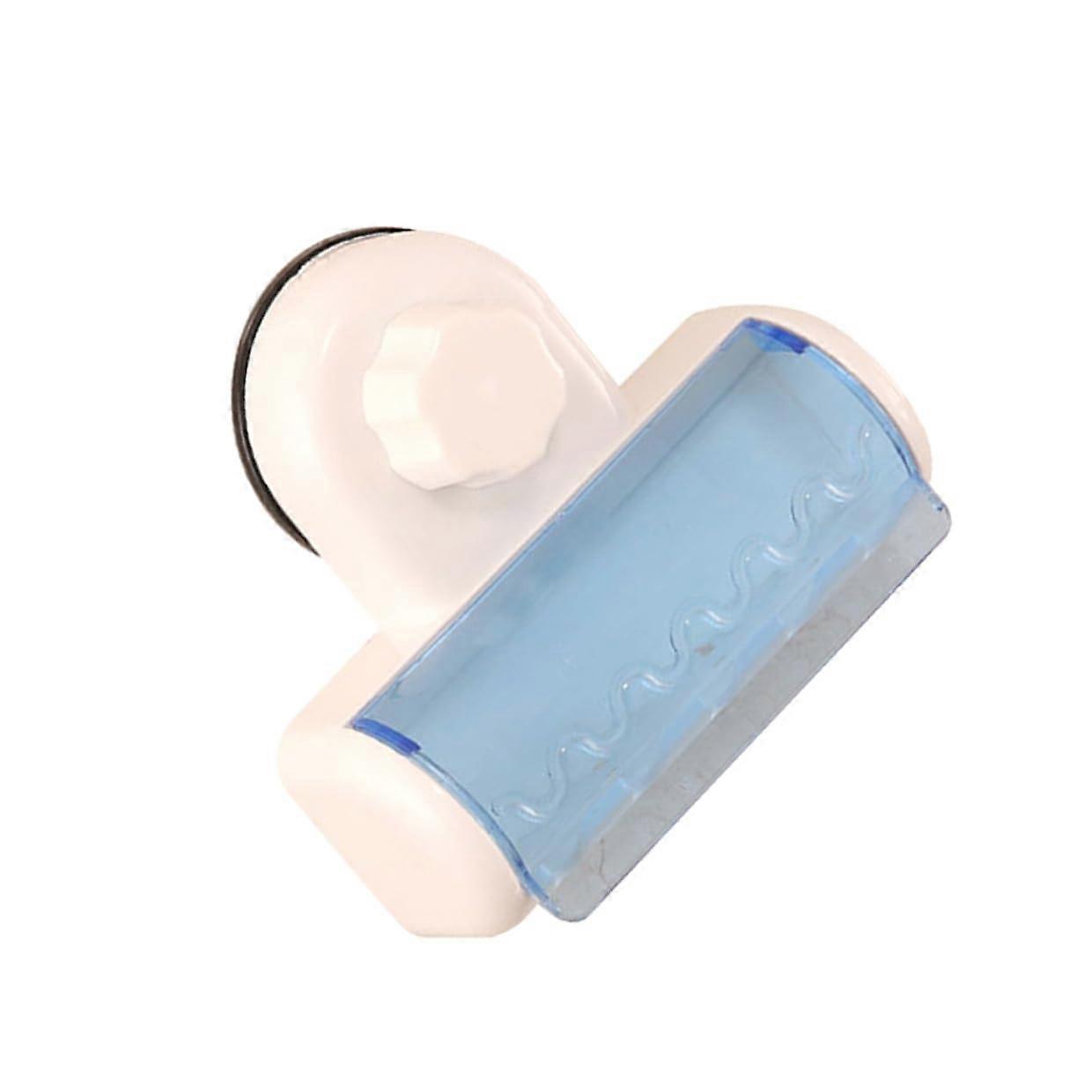 Wall Mounted Bathroom Toothbrush Holder with Protective Cover No Drill Suction Storage Rack