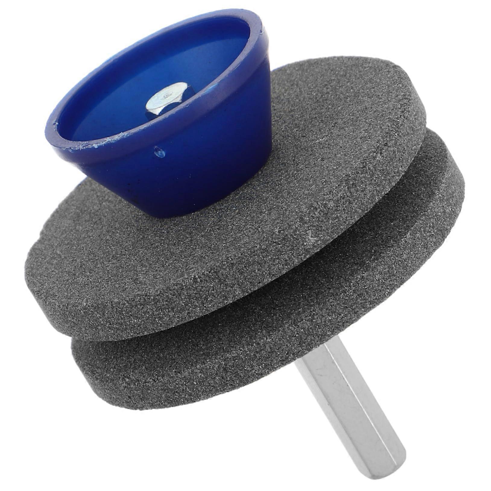 Lawn Mower Blade Sharpener with WearResistant Grinding Head, DualUse Drill Attachment for Garden Tools