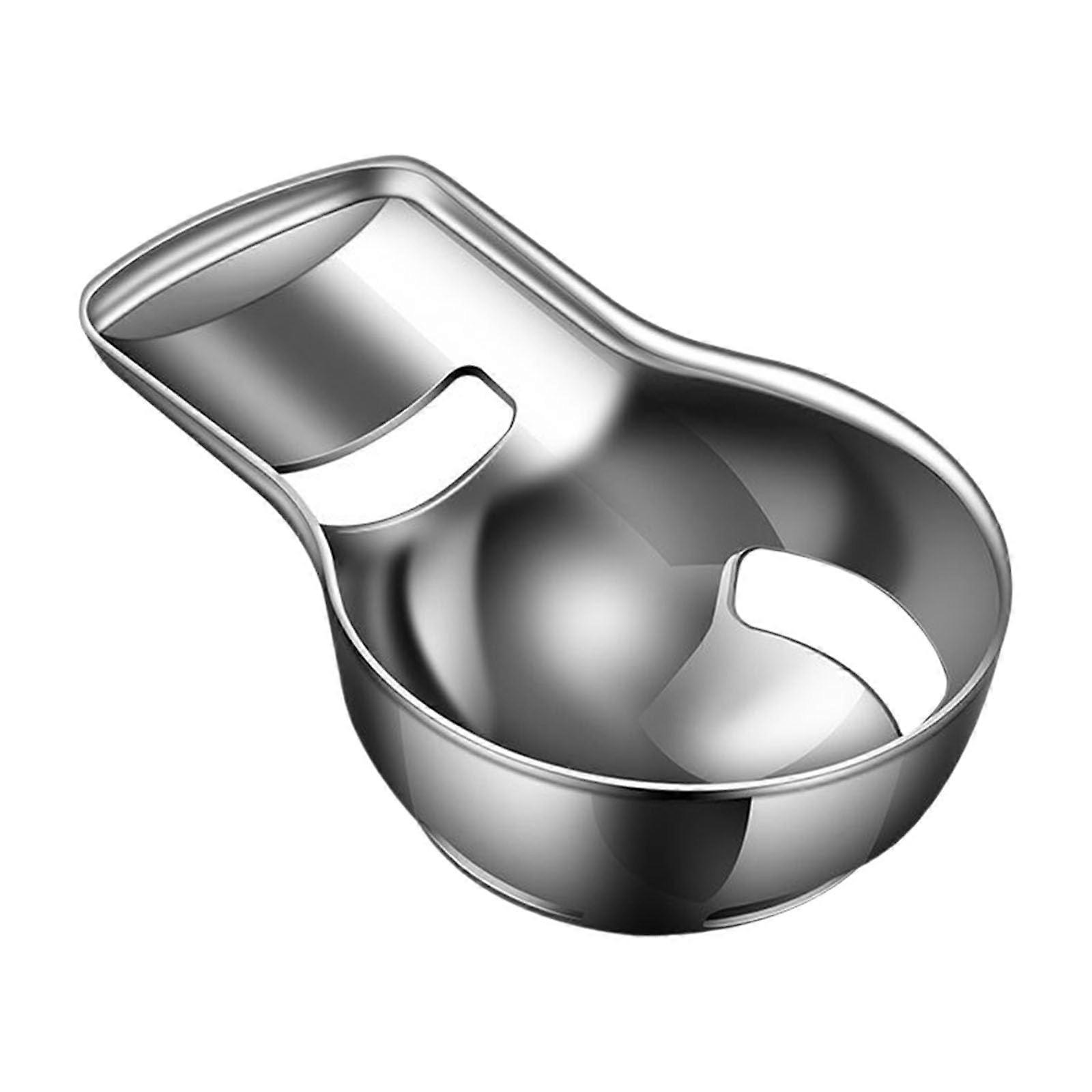 Stainless Steel Egg Separator with Triple Hole Filter for Quick Egg White and Yolk Separation