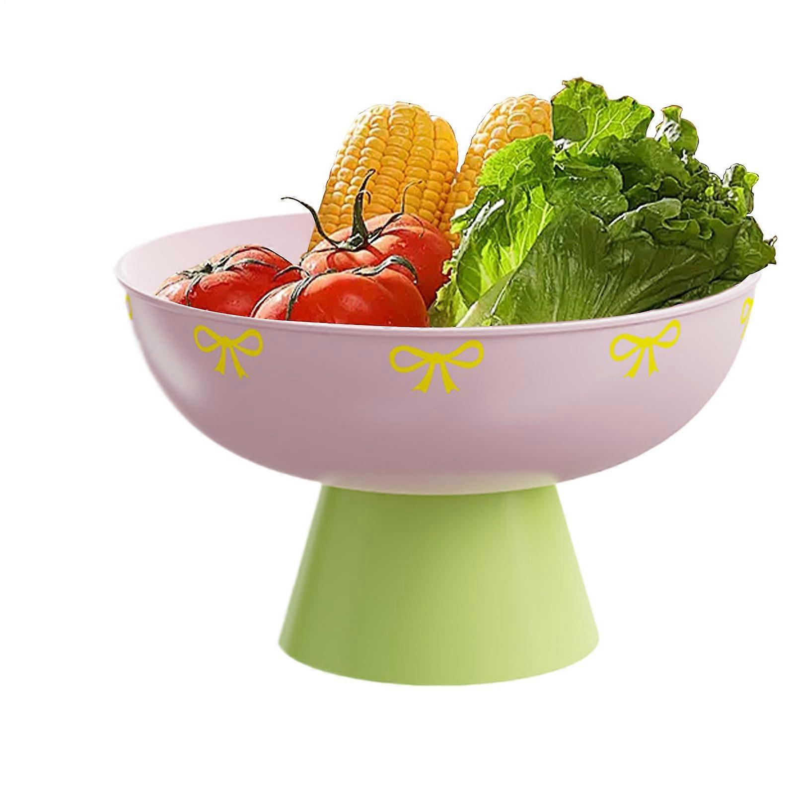 Fruit Serving Tray with Fast Water Drainage and AntiSlip Base for Kitchen and Dining Table