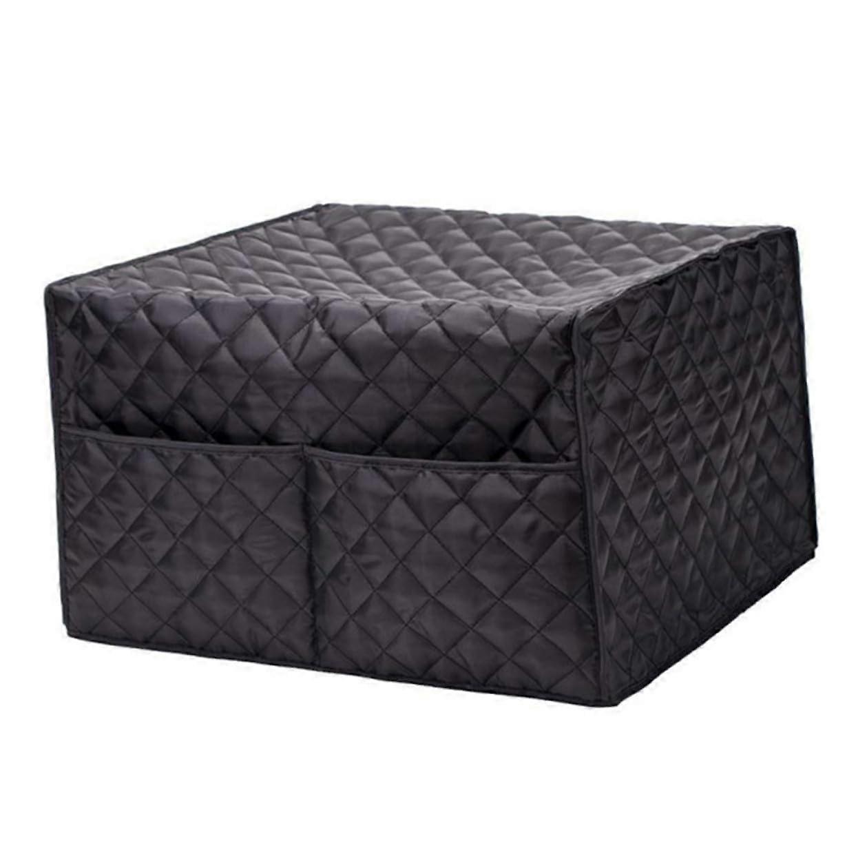 Microwave Oven Dust Cover with Front Pocket, Dustproof Protector for Kitchen Appliances