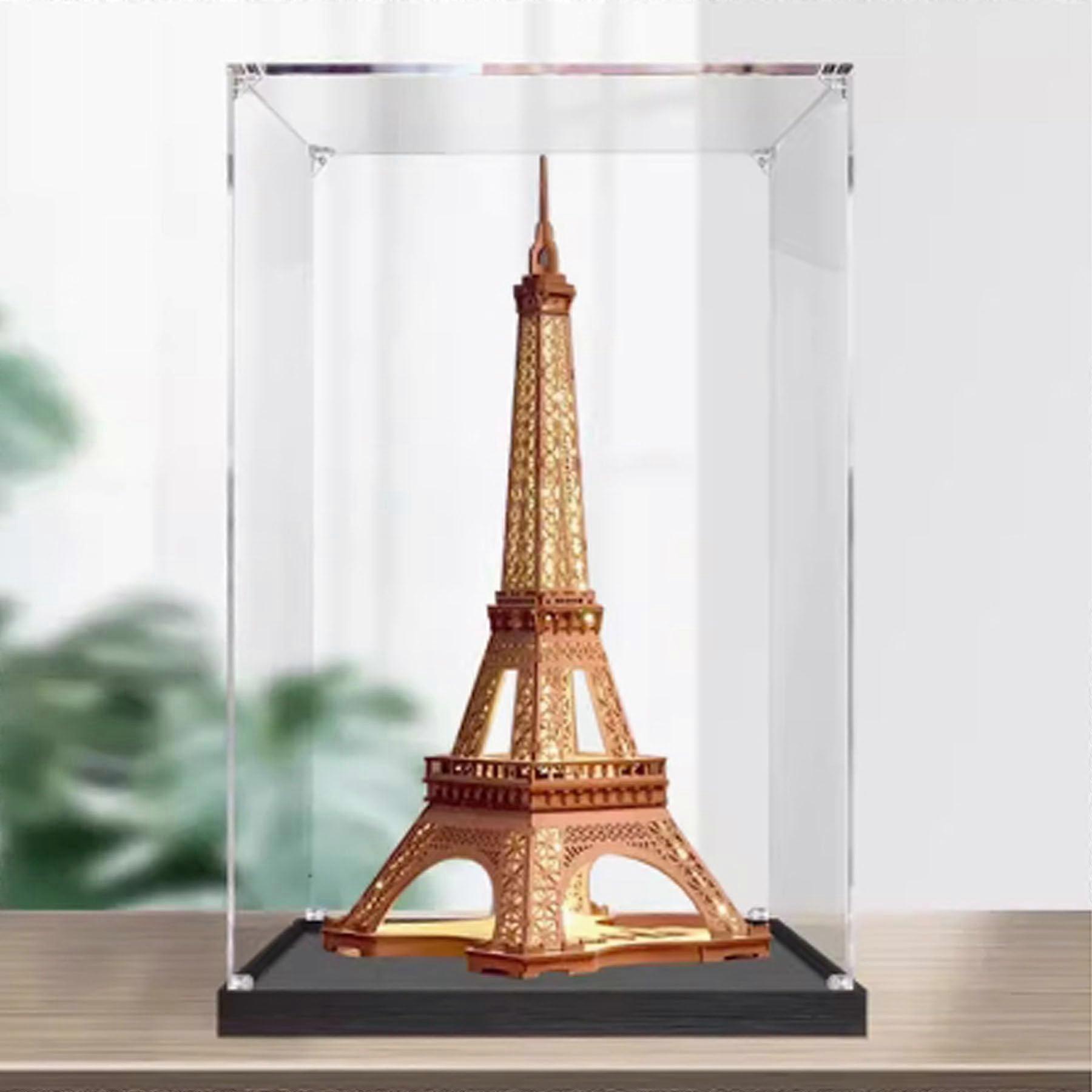 Acrylic Display Case for  42177 Eiffel Tower Model, Clear Dustproof Box with Tool Assembly, 3mm