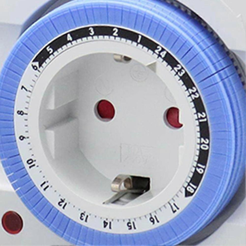 Timer Switch EU Timer Plug in Mechanical Grounded Programmable Smart Countdown Switch Socket Indoor Auto Power Off