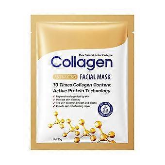 Maschera viso al collagene - Idratante durante la notte, rassodante e riparatrice delle rughe profonde - 10 pezzi