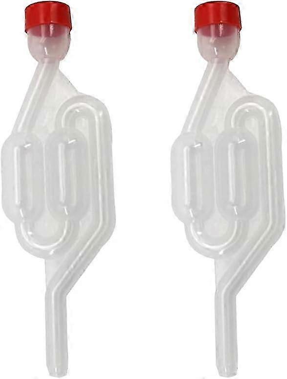 2-Pack Wine Vent Air Lock with Lid for Home Brewing