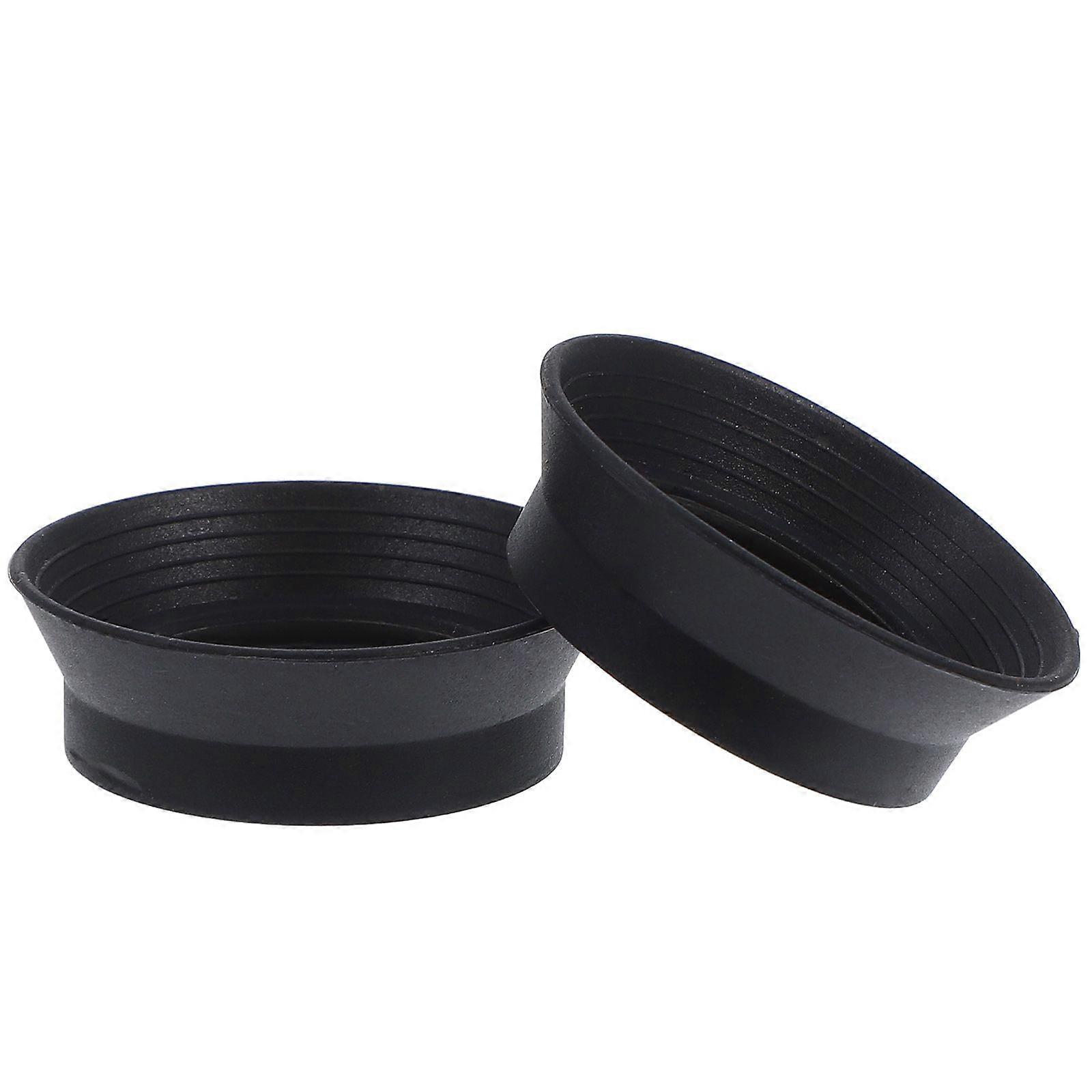2pcs Rubber Eyepiece Covers Soft Eyepiece Guards For Stereo Microscope Replaceable Eyepiece Shields Microscope Accessories