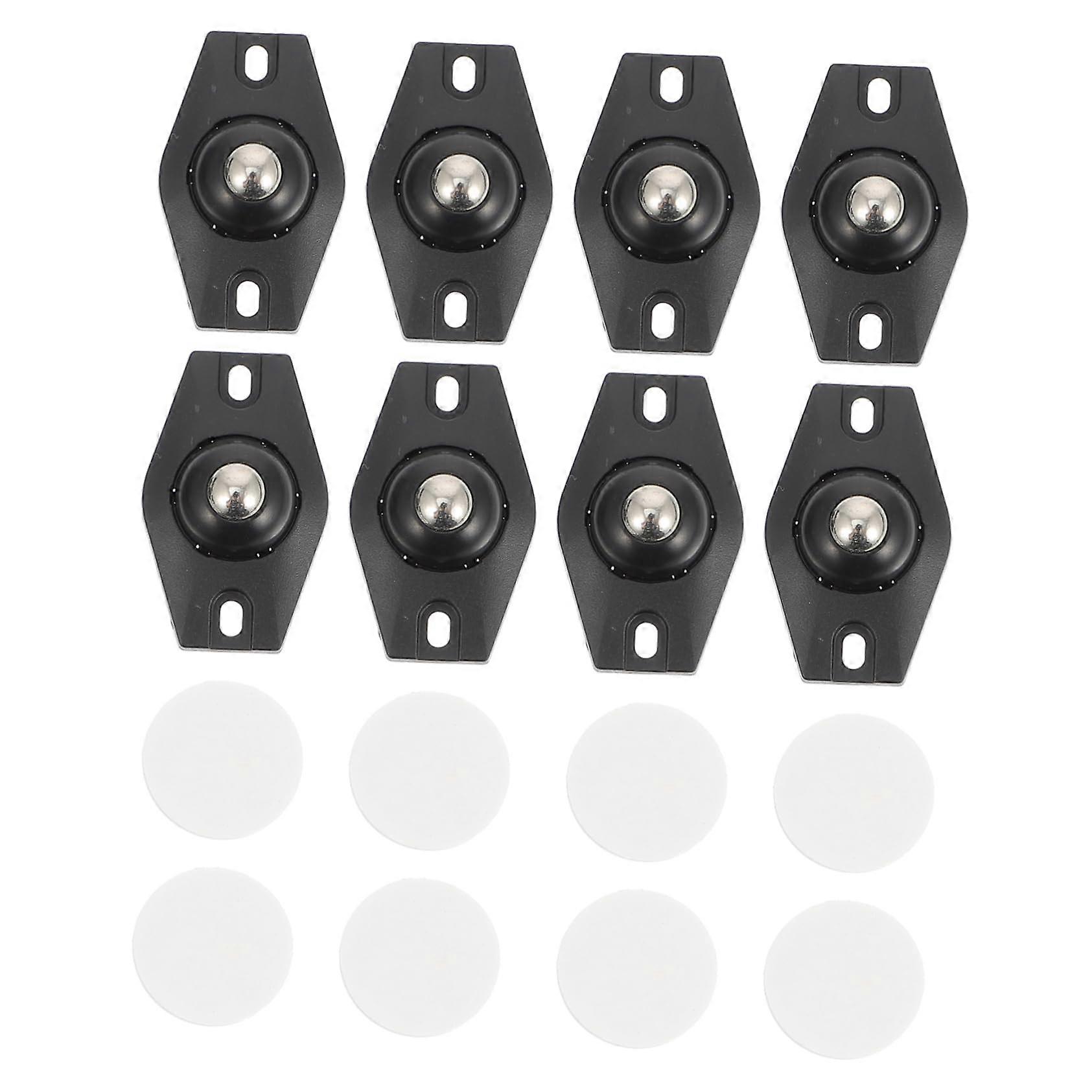 8pcs SelfAdhesive Caster Wheels for Furniture and Storage Boxes, 360° Swivel Smooth Rolling