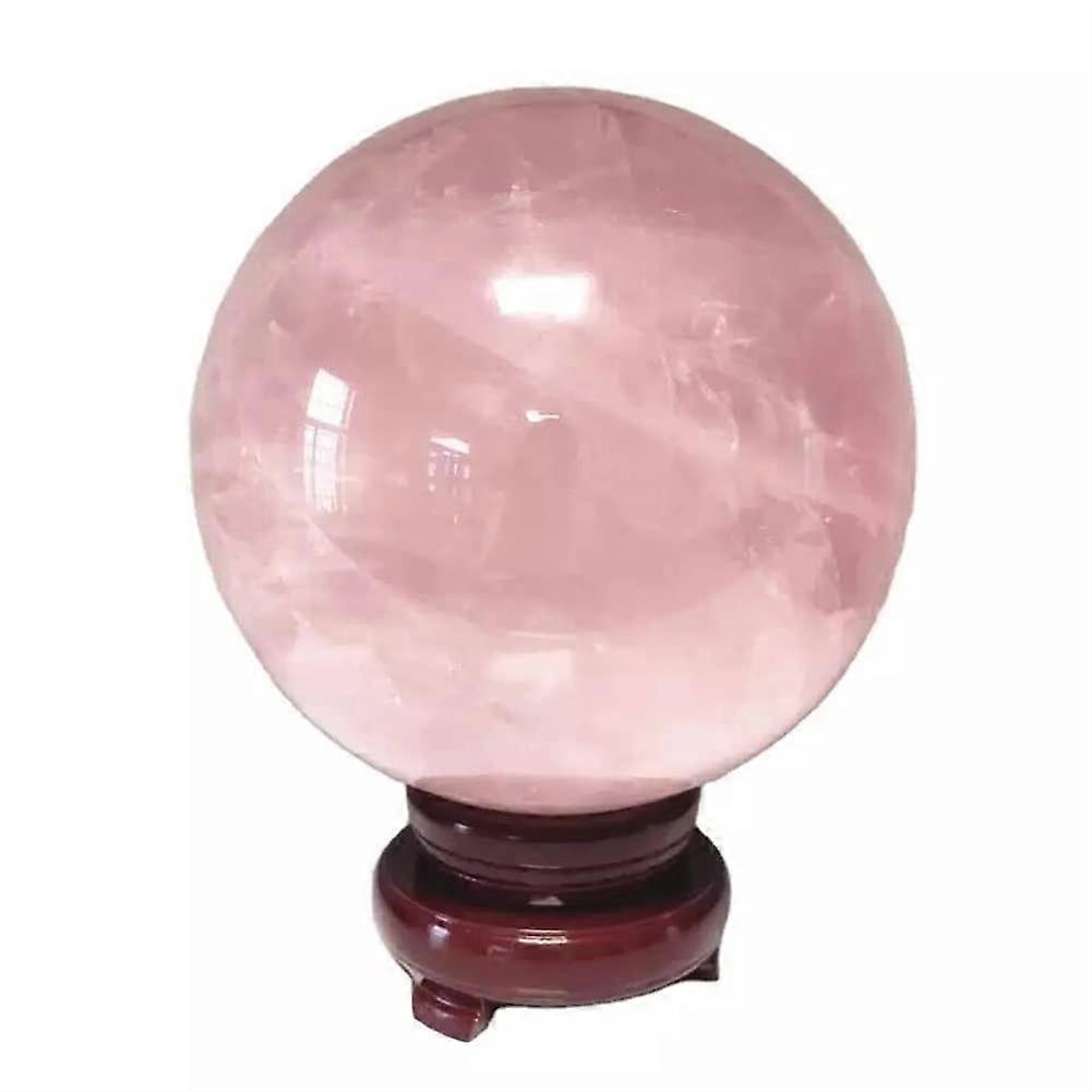 Large Natural Rose Quartz Crystal Sphere 110mm Polished Healing Stone Ball for Home Decor