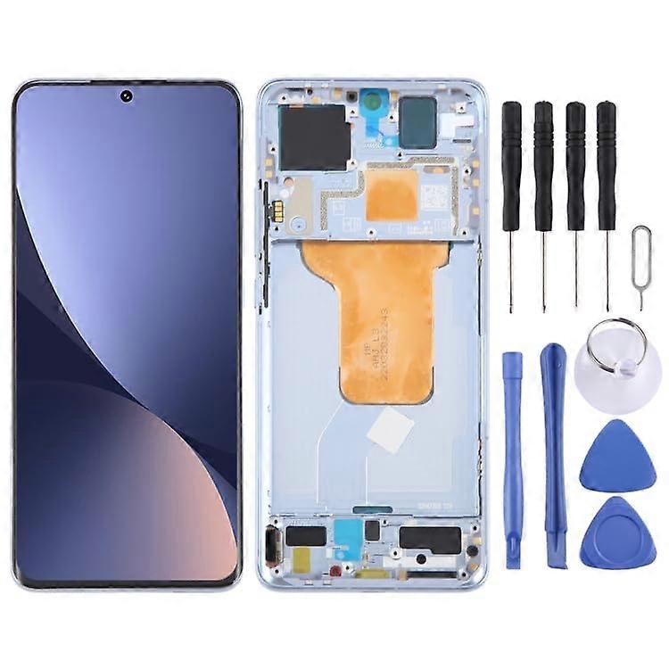 LCD Screen Replacement AMOLED Display Touch Digitizer Assembly with Frame Blue for Xiaomi 12
