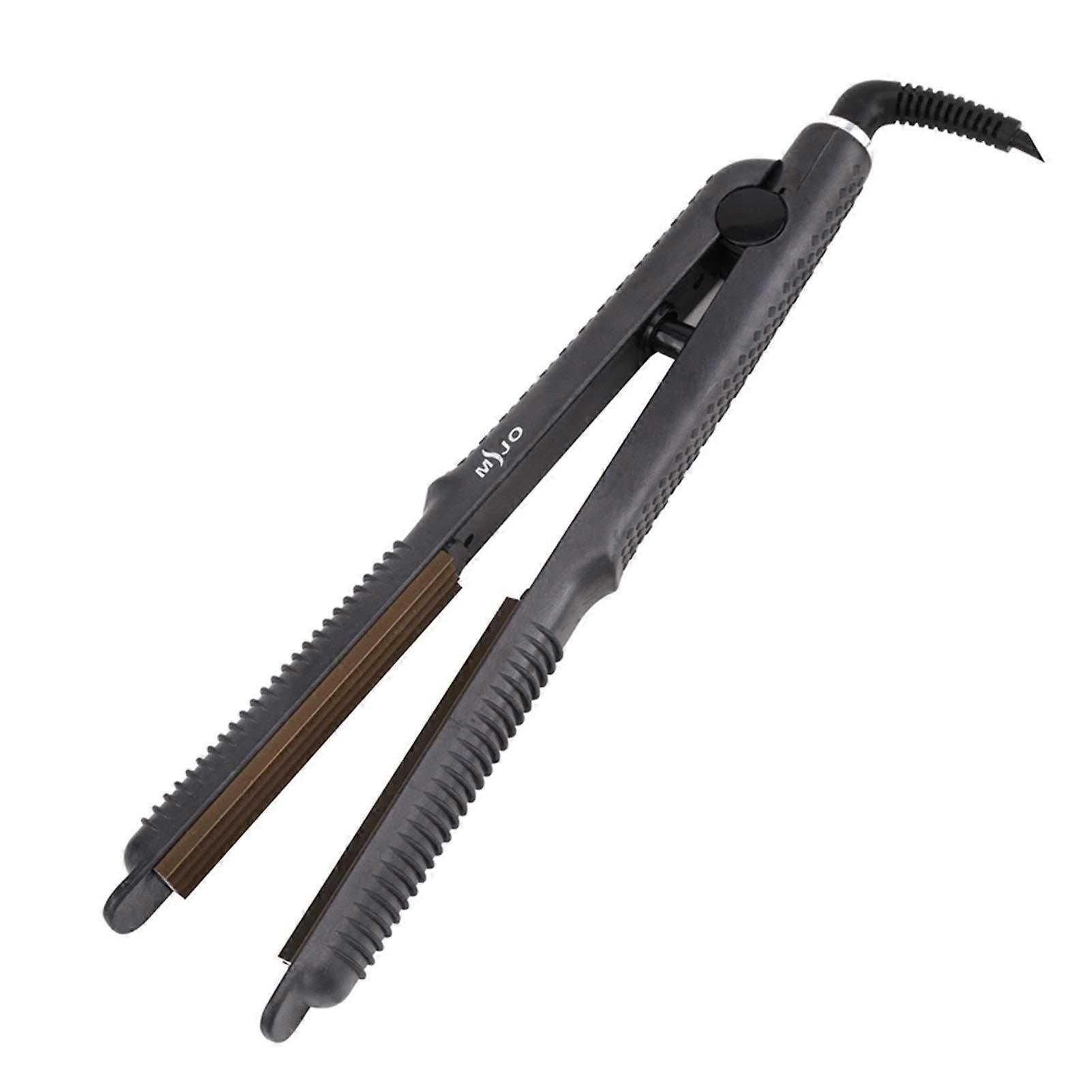 Ceramic Hair Straightener with Corn Plate, 5Level Temp Control, TravelFriendly EU Plug