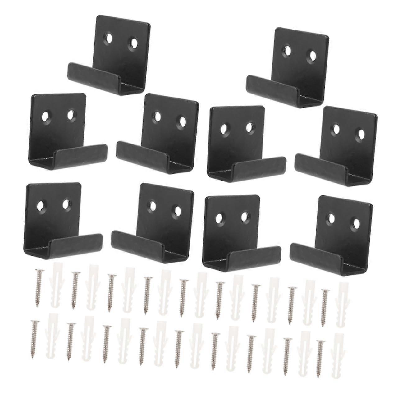 10pcs Tile Hangers and Mirror Mounting Brackets for Secure Wall Display and Reusable Use
