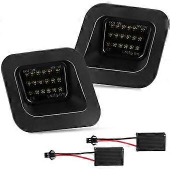 Luces de matrícula traseras de coche de humo Luces LED de matrícula para Ram 1500 2500 3500 2003-201