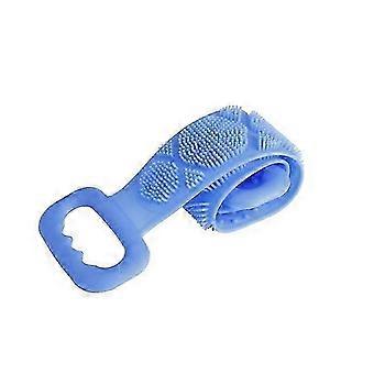 1PCS Körperschwamm Silikonbürsten Badetücher Schrubber Reiben zurück Peeling Massage Duschgürtel Erweiterte Haut reinigen Bürsten