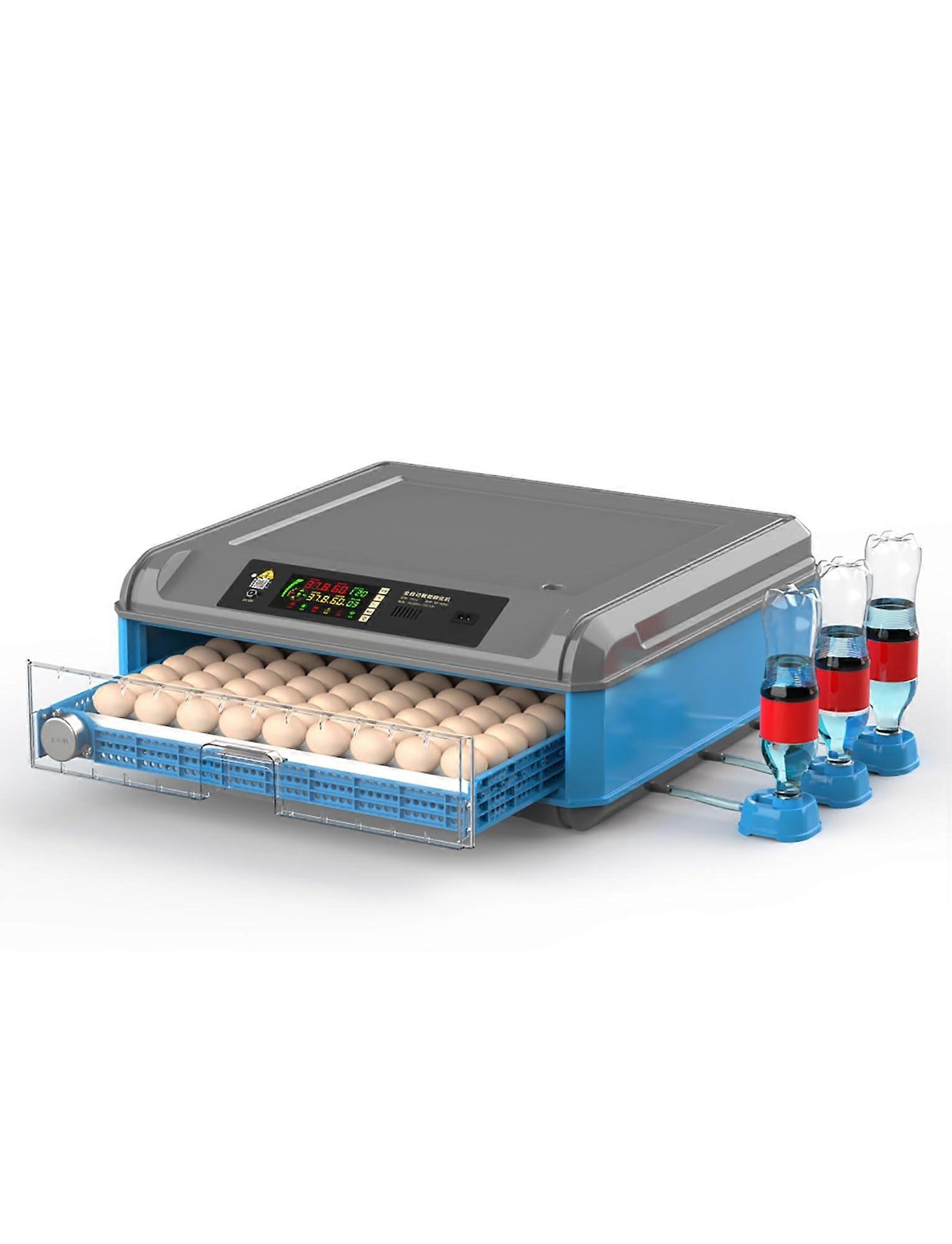 64 Eggs Automatic Egg Incubator with 360° Rotation, Temperature and Humidity Control for Poultry