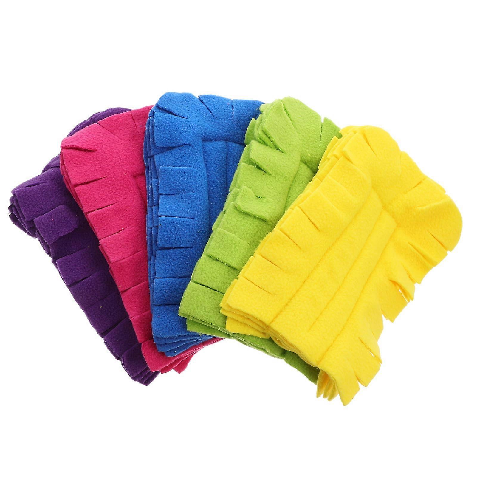5pcs Washable Reusable Duster Refills with Soft Fleece Heads for MultiSurface Cleaning
