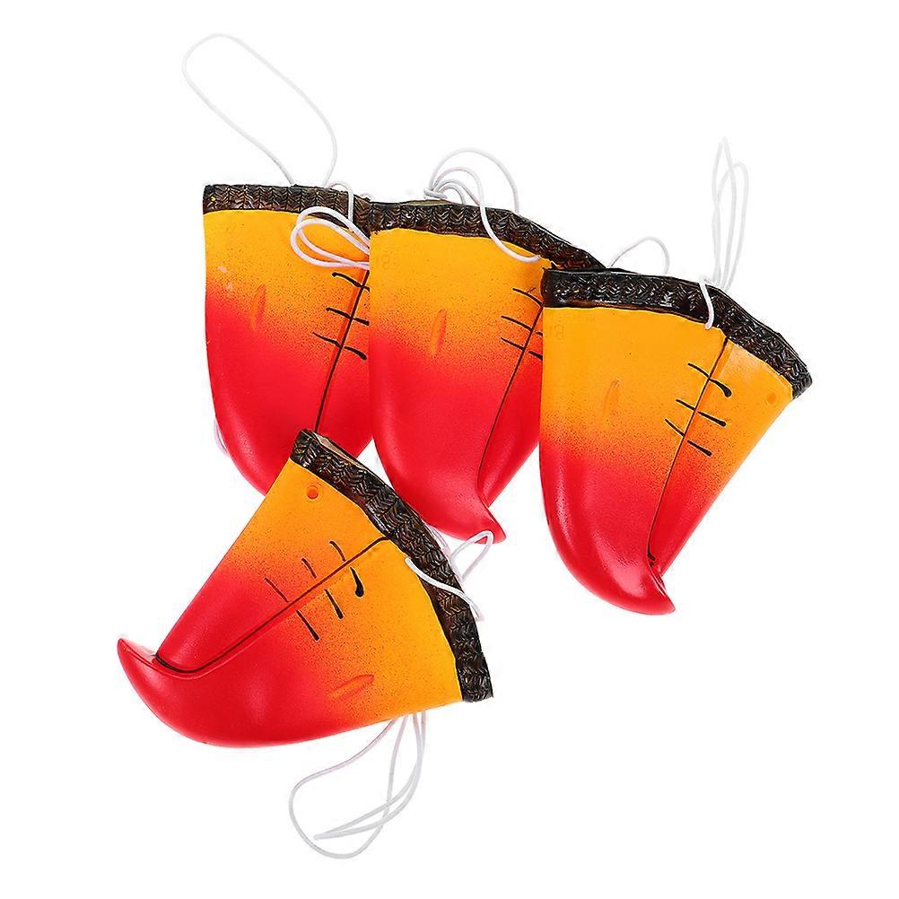 Animal Bird Beak Simulation Parrot Nose for Circus Decoration 4Pcs Kit