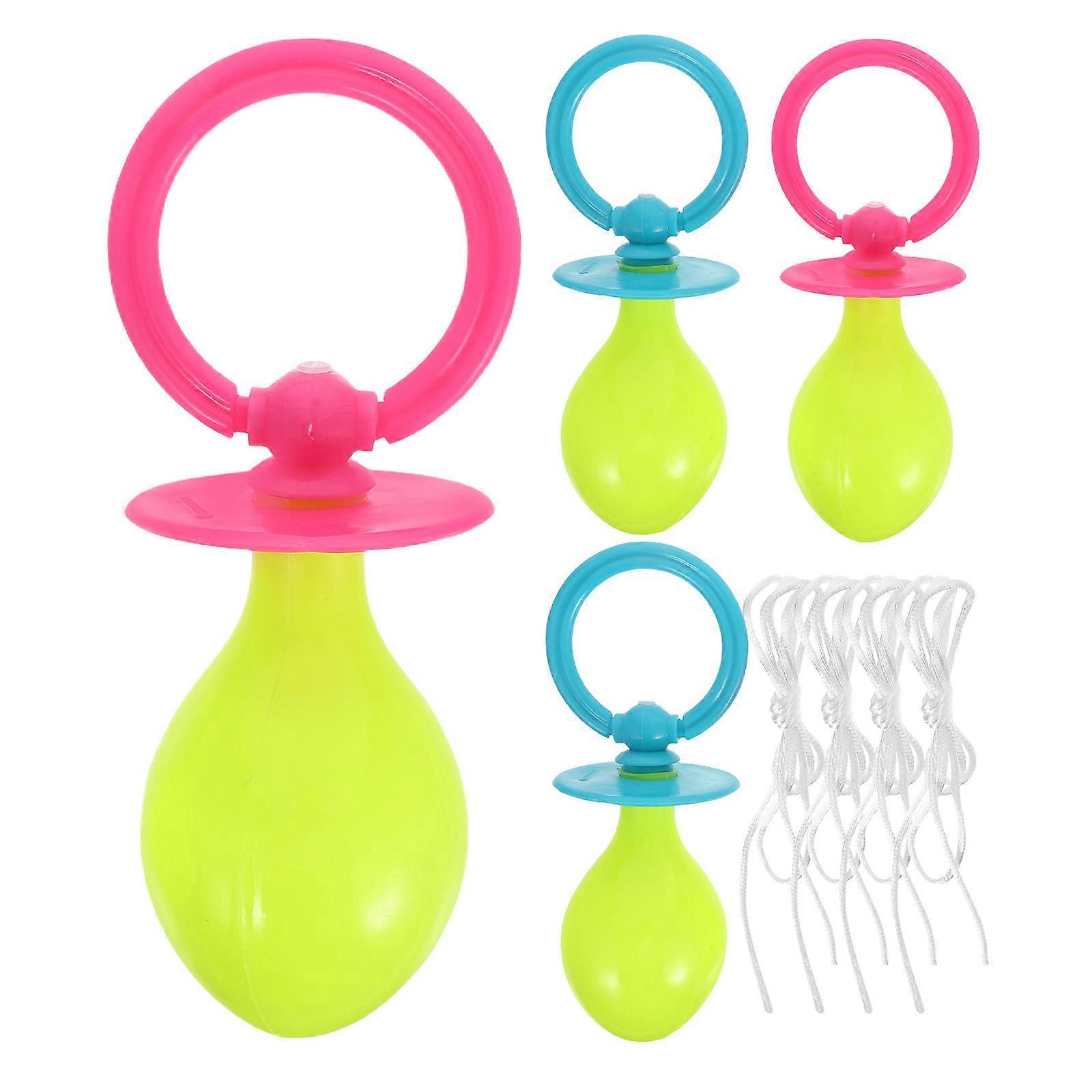 Cosplay Jumbo Pacifier Costume Accessory for Party Use 4Pcs Plastic
