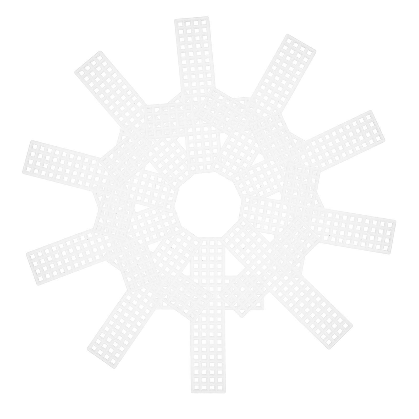 Plastic Mesh Sheets for Weaving 20Pcs Cross Shape Grid