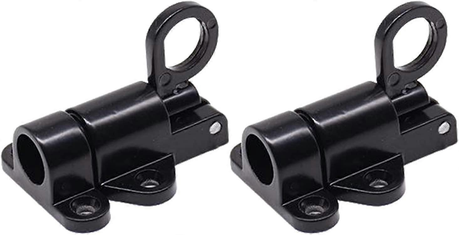 Door Bolt Lock 2 Pack Spring Loaded Latch with Pull Ring for Sliding Doors and Windows Security