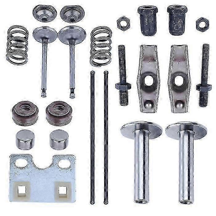 Push rod for 188F engine with guide plate and pivot nuts