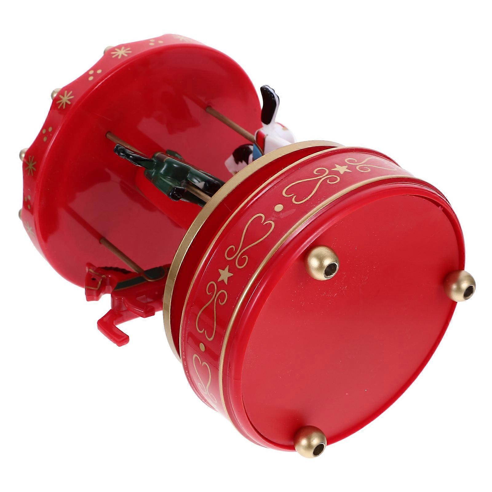 Carousel Music Box 3Pcs Set for Desktop Decoration with Melodic Function