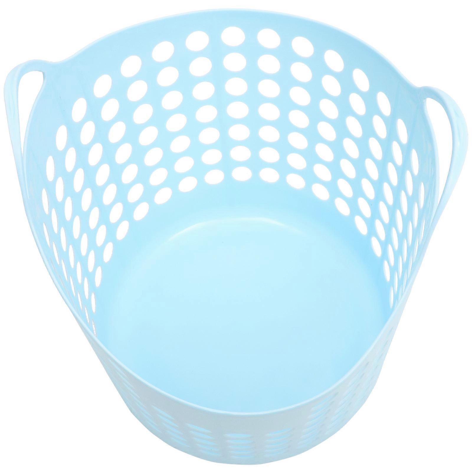 Household Plastic Laundry Basket for Clothes Storage with Handle
