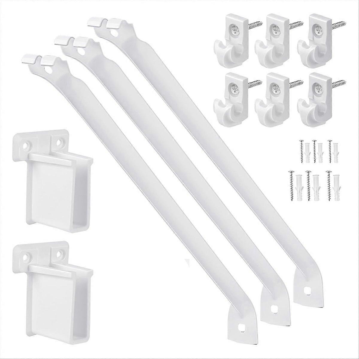 12 Inch Wire Shelf Brackets Set,Suitability for Wardrobe