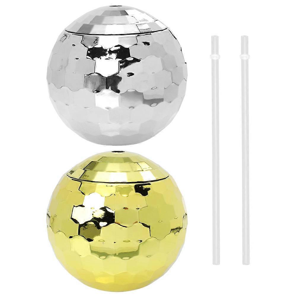 Disco Ball-Shaped Cup for Party Use 2Pcs Cups