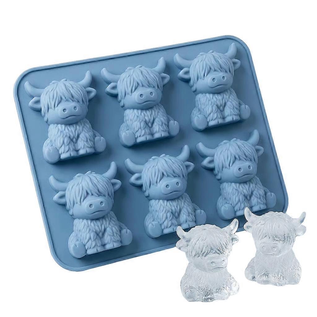 Mini Highland Cow Ice Cube Mold-6 rows