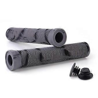 Bike Handlebar Grips Soft NonSlip Rubber with End Caps 16.5cm for Mountain Bike and Scooter