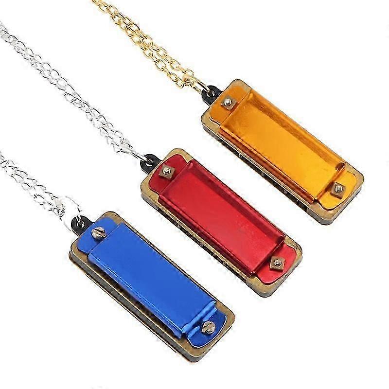 Lot de 3 mini harmonicas en do, 4 trous, 8 tons