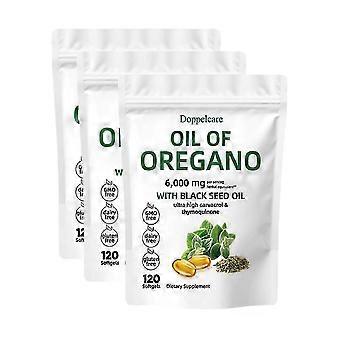Olio di origano Olio di semi neri 6000 mg Gel e caramelle gommose nutrizionali 180/300 pezzi