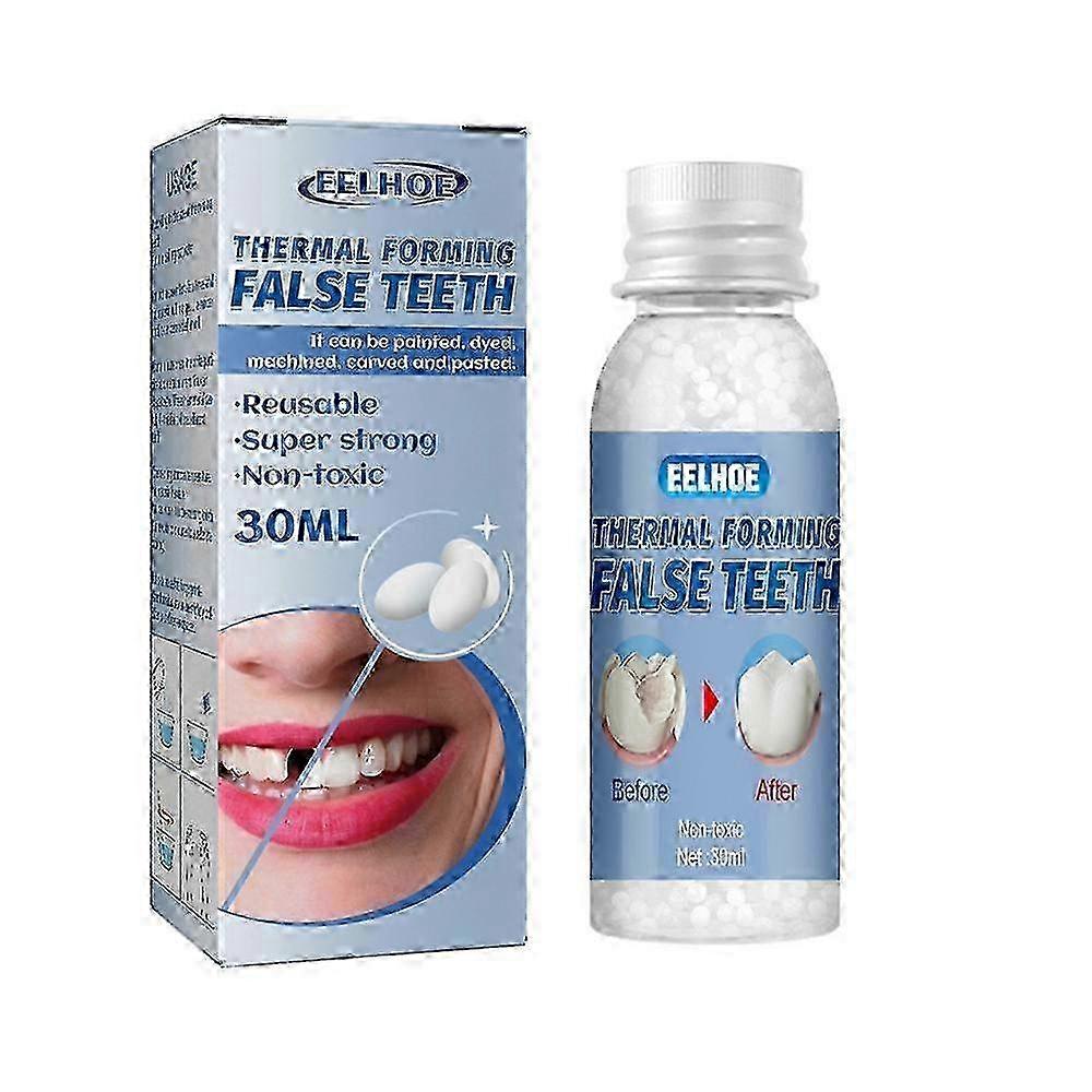 1-3x Moldable Temporary Tooth Repair Kit for Broken Teeth & Gaps, Includes 30ml Solid Glue