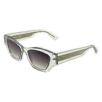 Sunglasses LACOSTE L6072S 301 TRANSPARENT LIGHT GREEN 52/18/140 FEMALE
