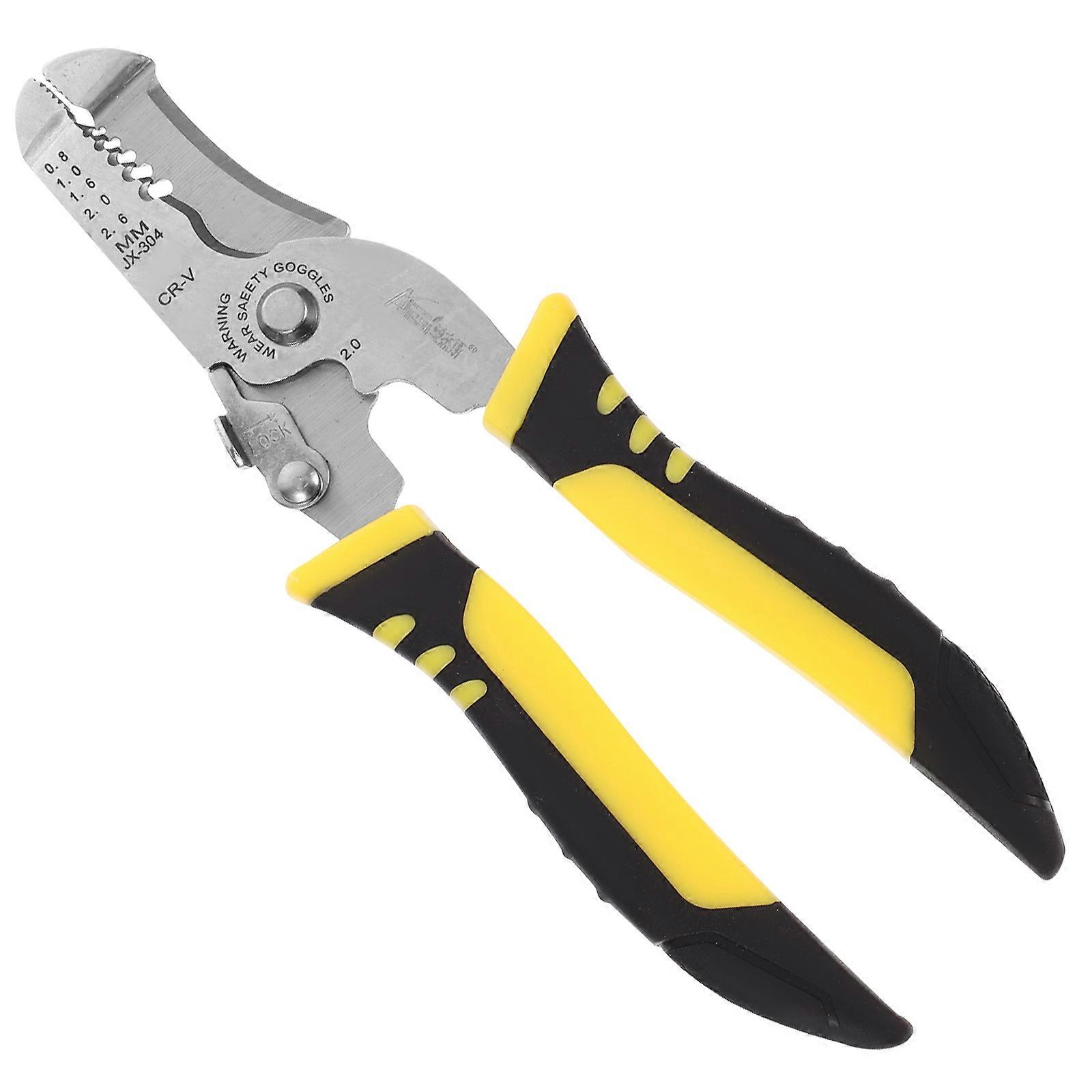 Stainless Steel Cable Cutter Multi-Function Wire Stripper for Home Use 1Pcs