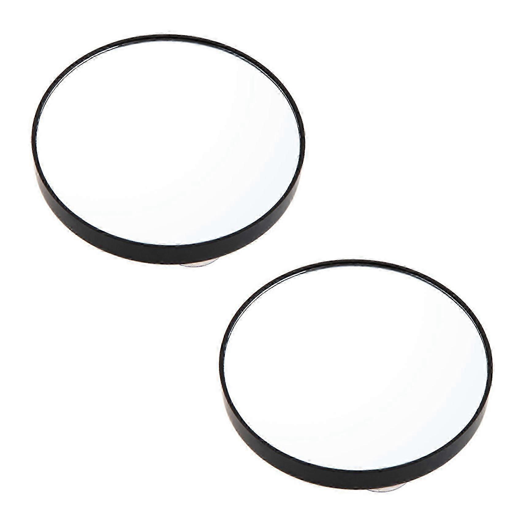2Pcs 10X Magnifying Makeup Mirror with Suction Cups, Round Makeup Tools