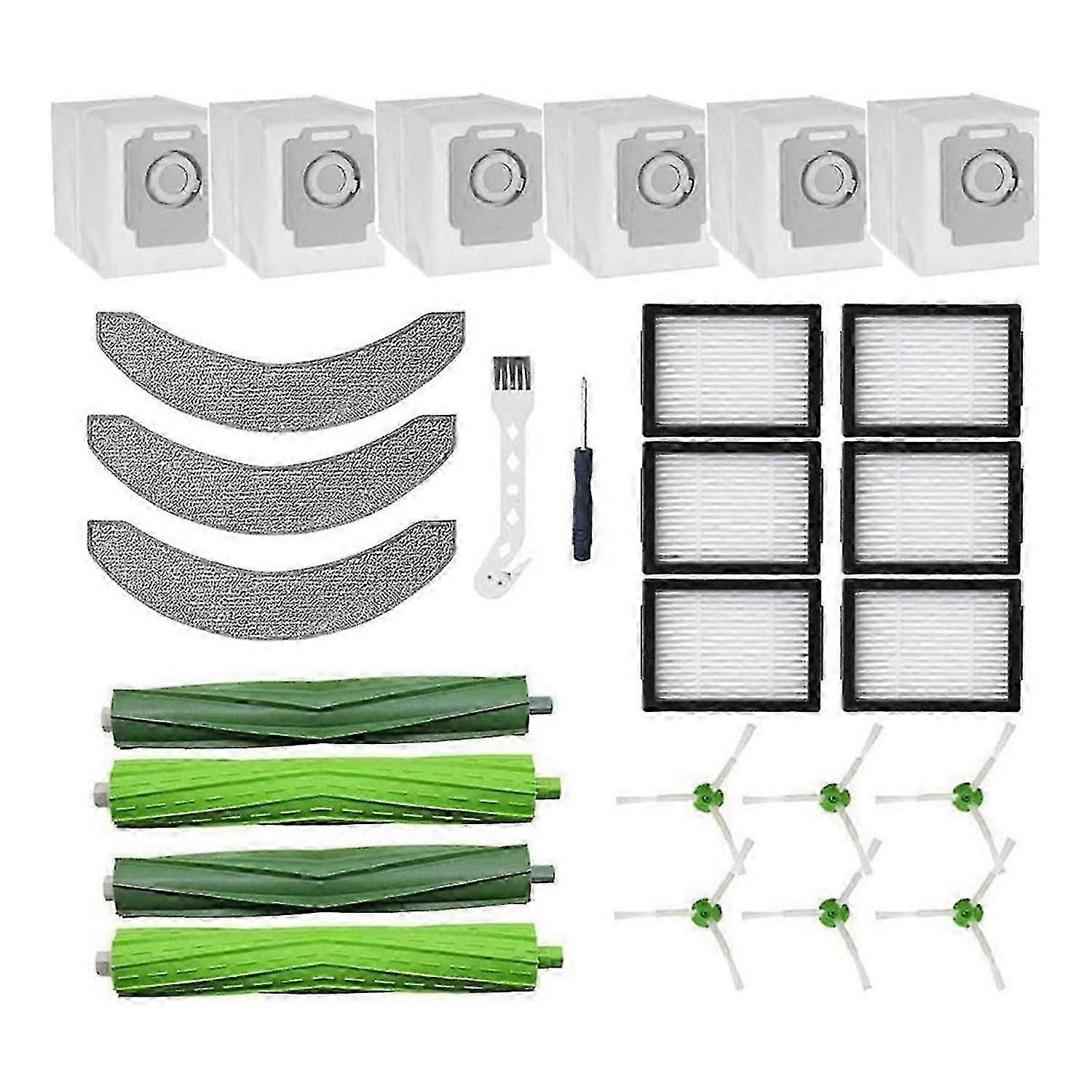 compatible with Combo J7+/Plus, Multi- Rubber Brushes
