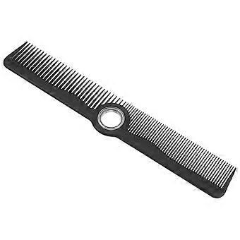 Pettine professionale: rotante con spinner - Pettine antistatico per taglio capelli, strumento da barbiere per salone - Adatto a tutti i tipi di capelli, nero