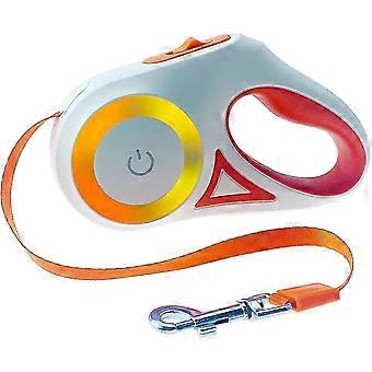 modo guinzaglio per cani guinzaglio retrattile per cani con torcia a led guinzagli da passeggio per cucciolo di piccola taglia media guinzaglio per cani con una sola mano movimento libero con freno uno